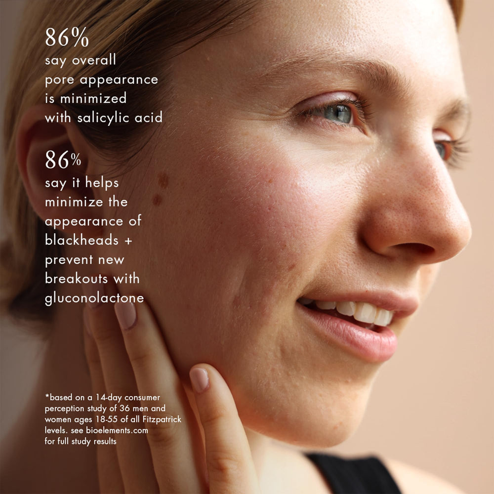 Bioelements Peel Breaker application on clean skin for pore care
