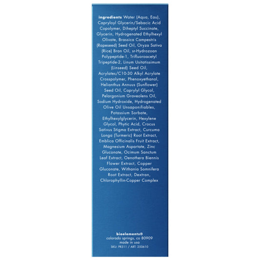 Bioelements Peptide Architect serum texture swatch, lightweight nourishment for skin