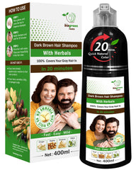 BIOGREEN ROOTS ammonia-free shampoo bottle demonstrates color care benefits