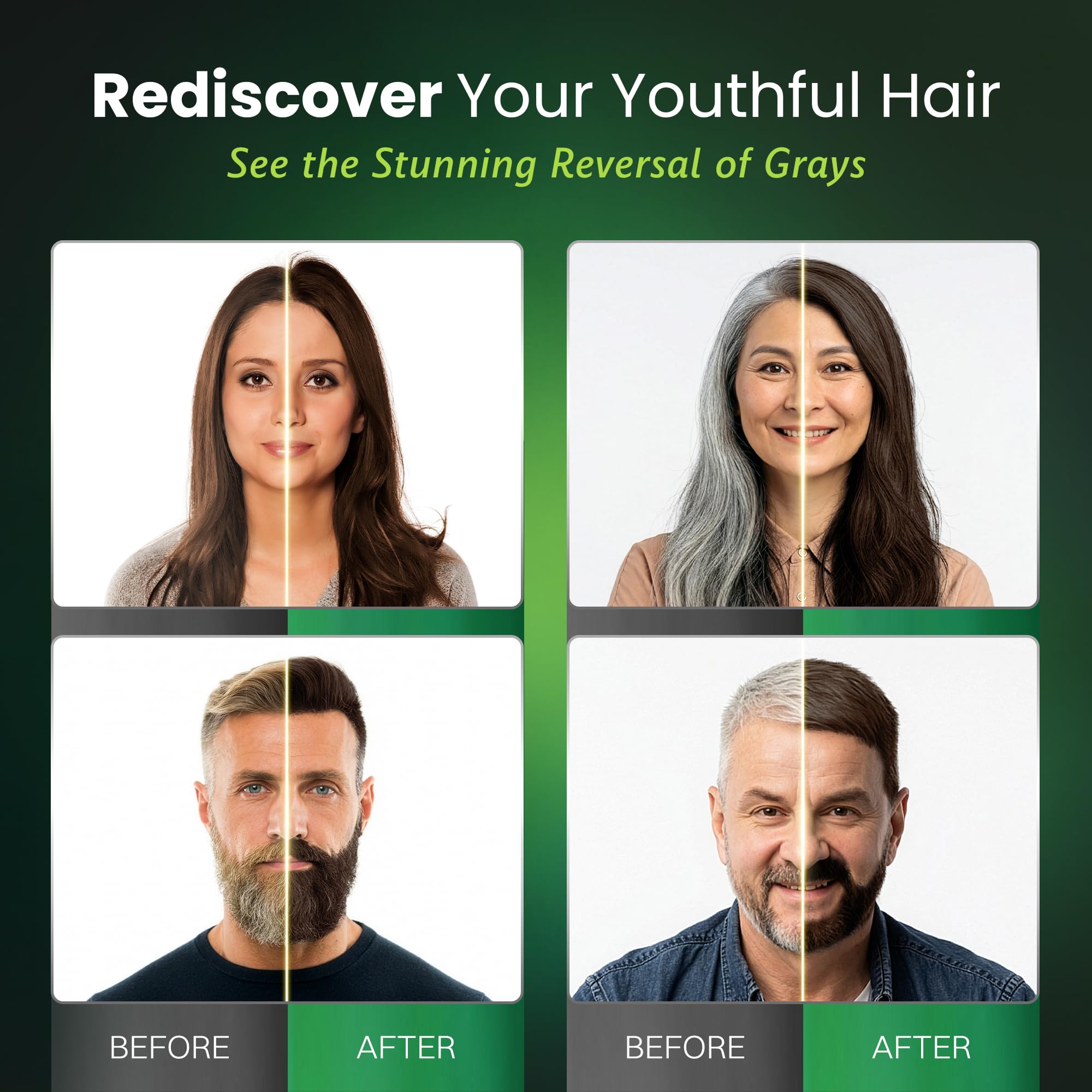 BIOGREEN ROOTS color shampoo dispense shows easy at-home use