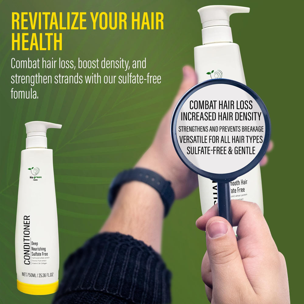 BIOGREEN ROOTS hydrolyzed wheat protein action supporting strand strength