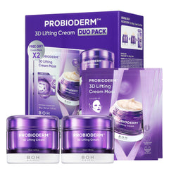 BIOHEAL BOH Probioderm 3D lifting cream jar demonstrates firming care for facial contours.
