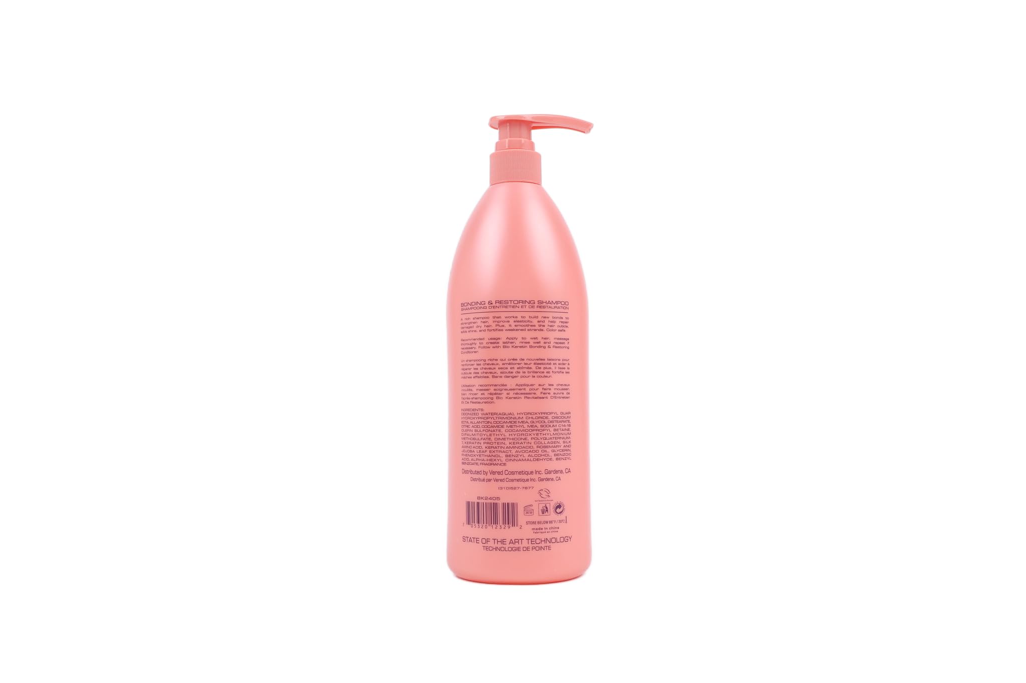 Biokeratin Bio Keratin Bonding & Restoring Shampoo lather enhances shine and smoother strands