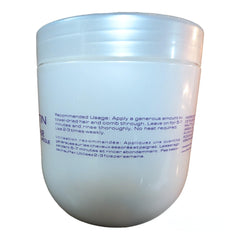 Biokeratin Moisture Repair Mask being applied to damp hair for even coverage