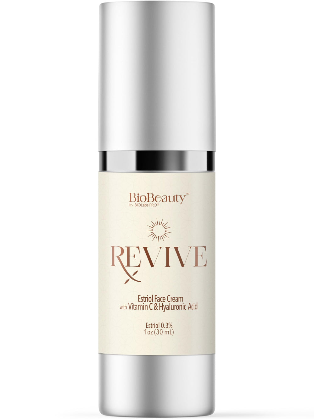 BIOLABS PRO BIOBeauty Revive Day Cream tube closeup showing rich texture for daily hydration