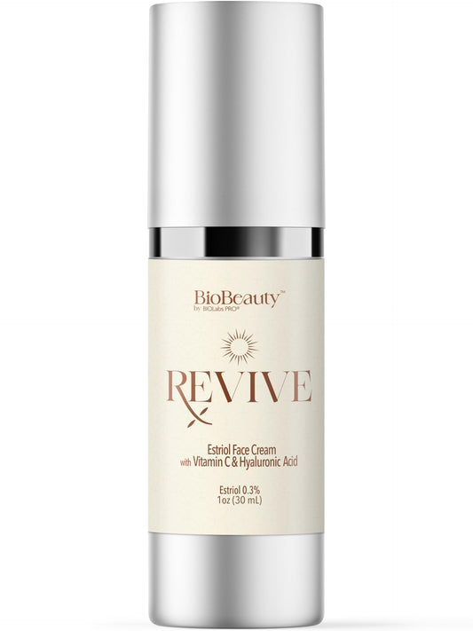 BIOLABS PRO BIOBeauty Revive Day Cream tube closeup showing rich texture for daily hydration