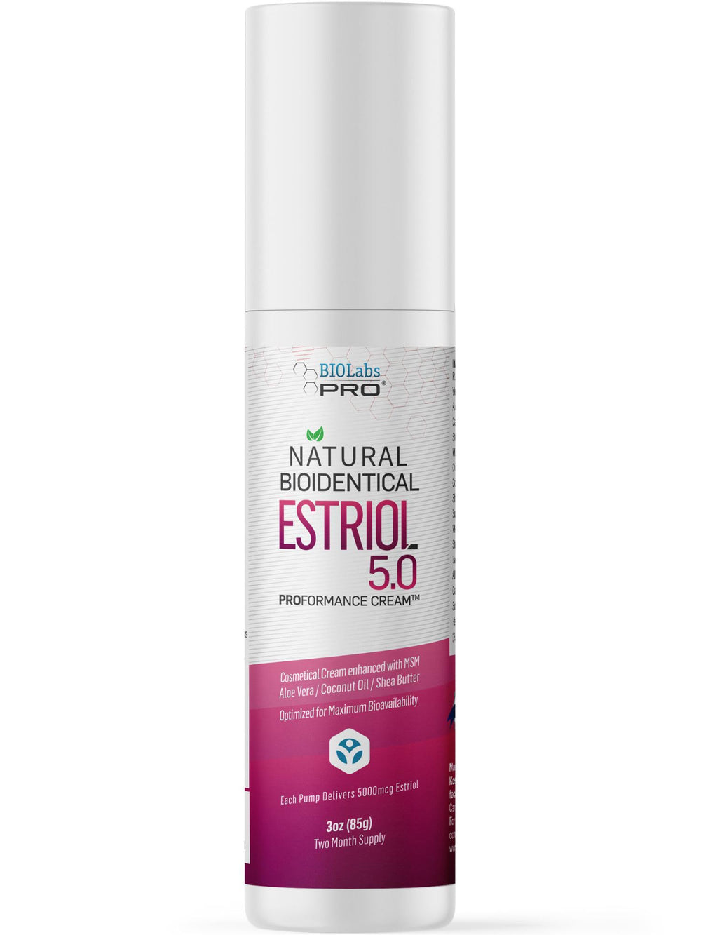 BIOLABS PRO Estri Cream packaging highlights premium design for everyday self-care routines