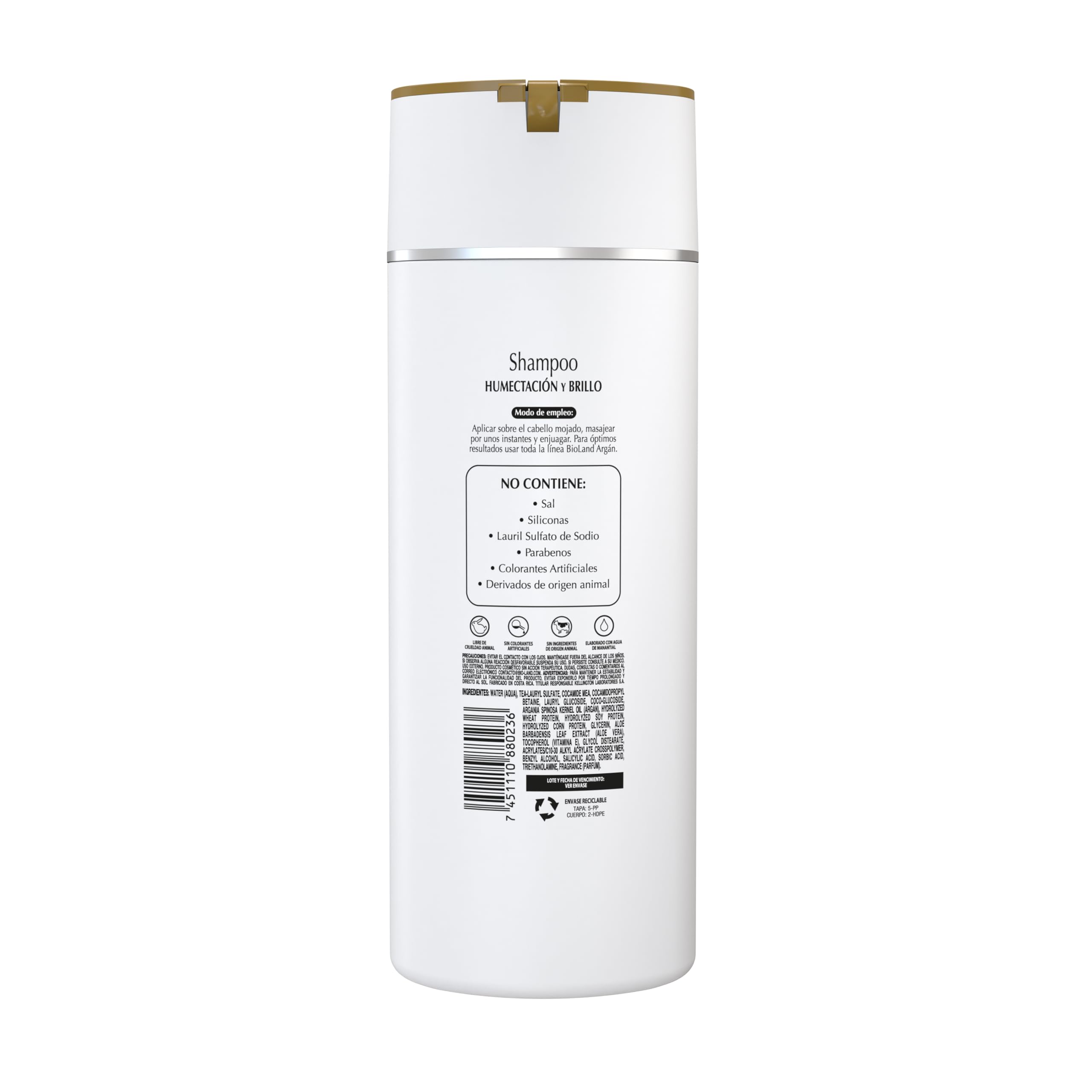 Bioland Argan Oil Shampoo foam reveals a rich lather that refreshes hair.