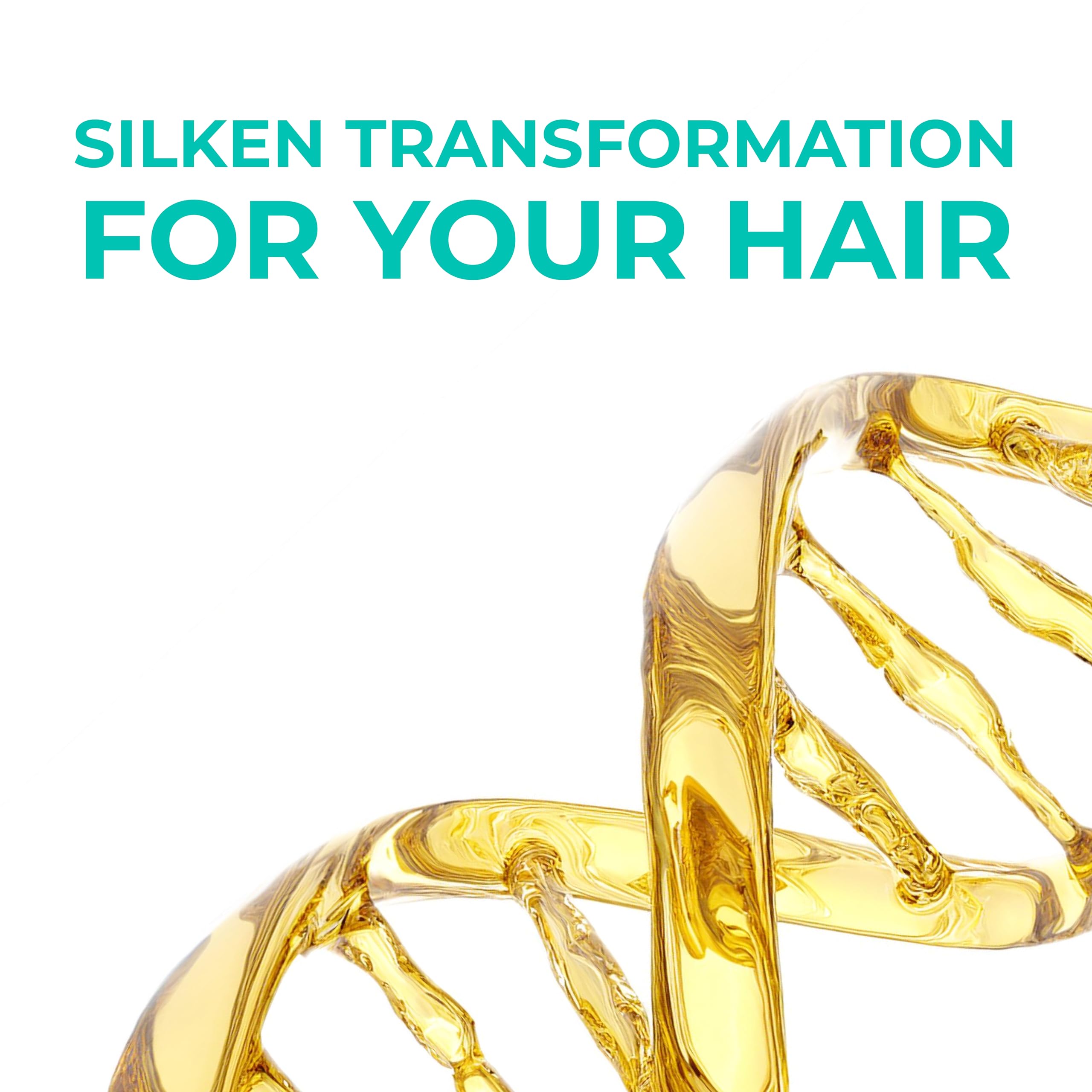 Bioland Keratin Oil Conditioner after-shampoo use image suggests long-lasting manageability.