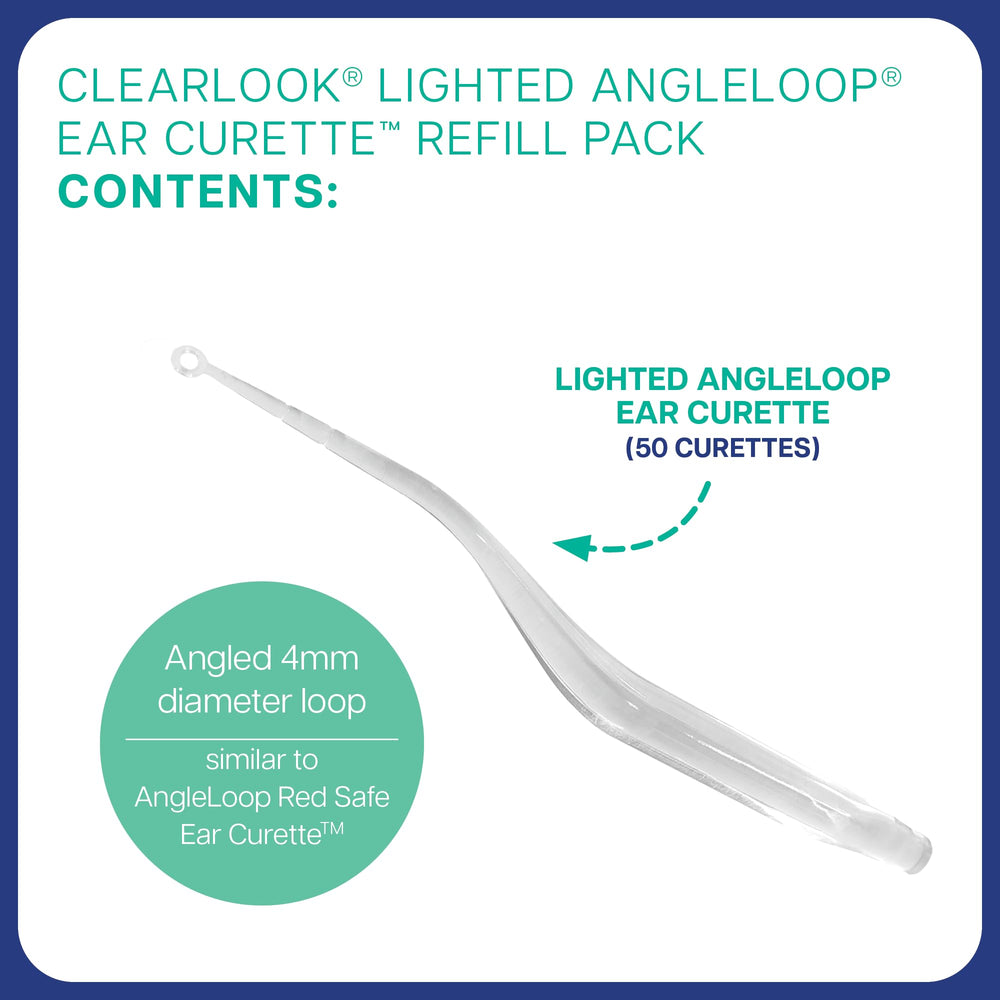 Bionix ClearLook refill pack 50-count for ready-to-use single-use curettes