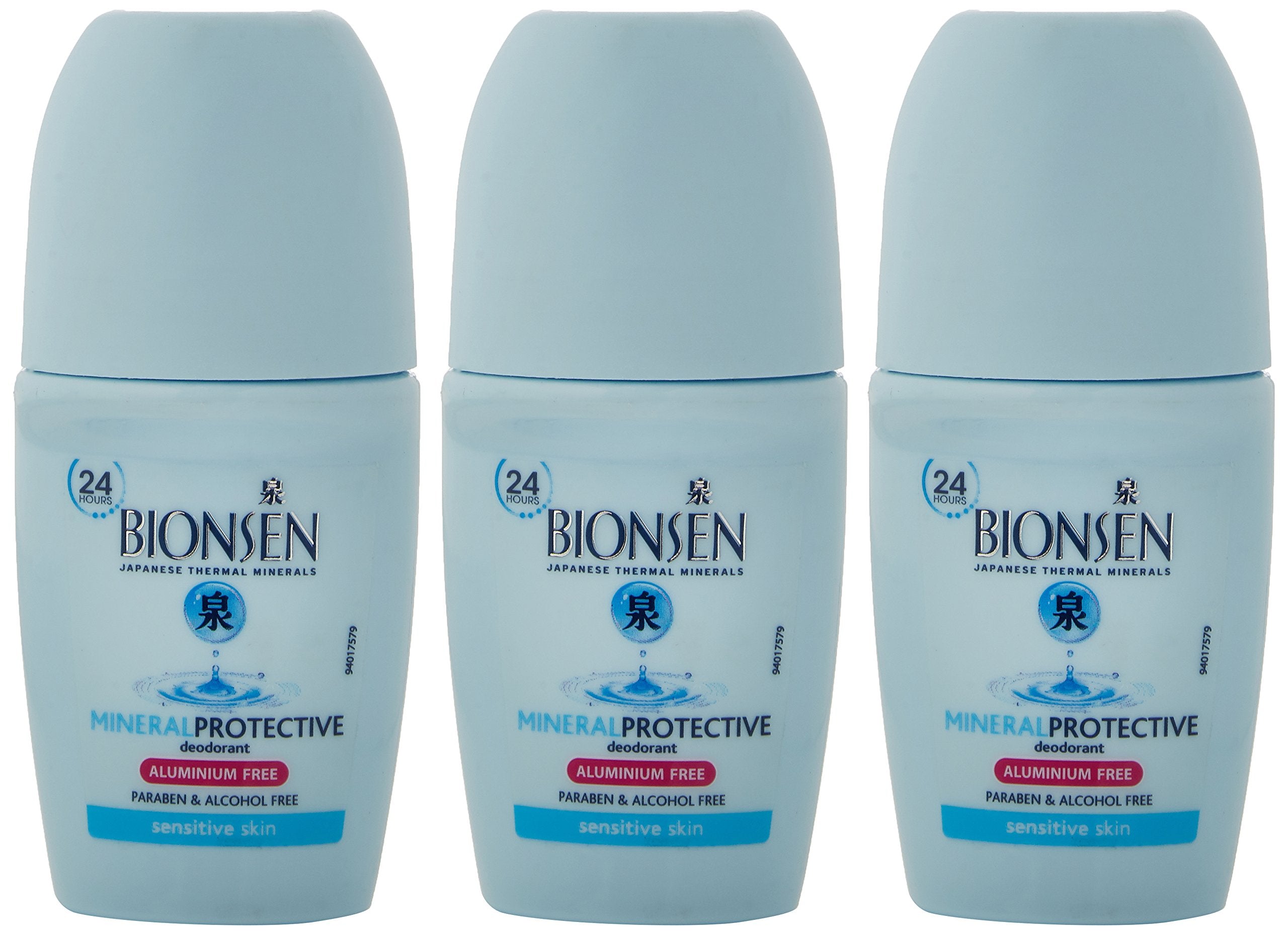 Bionsen roll-on deodorant 50ml pack of 3 tubes ready for daily use and travel