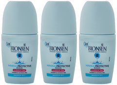 Bionsen roll-on deodorant 50ml pack of 3 tubes ready for daily use and travel