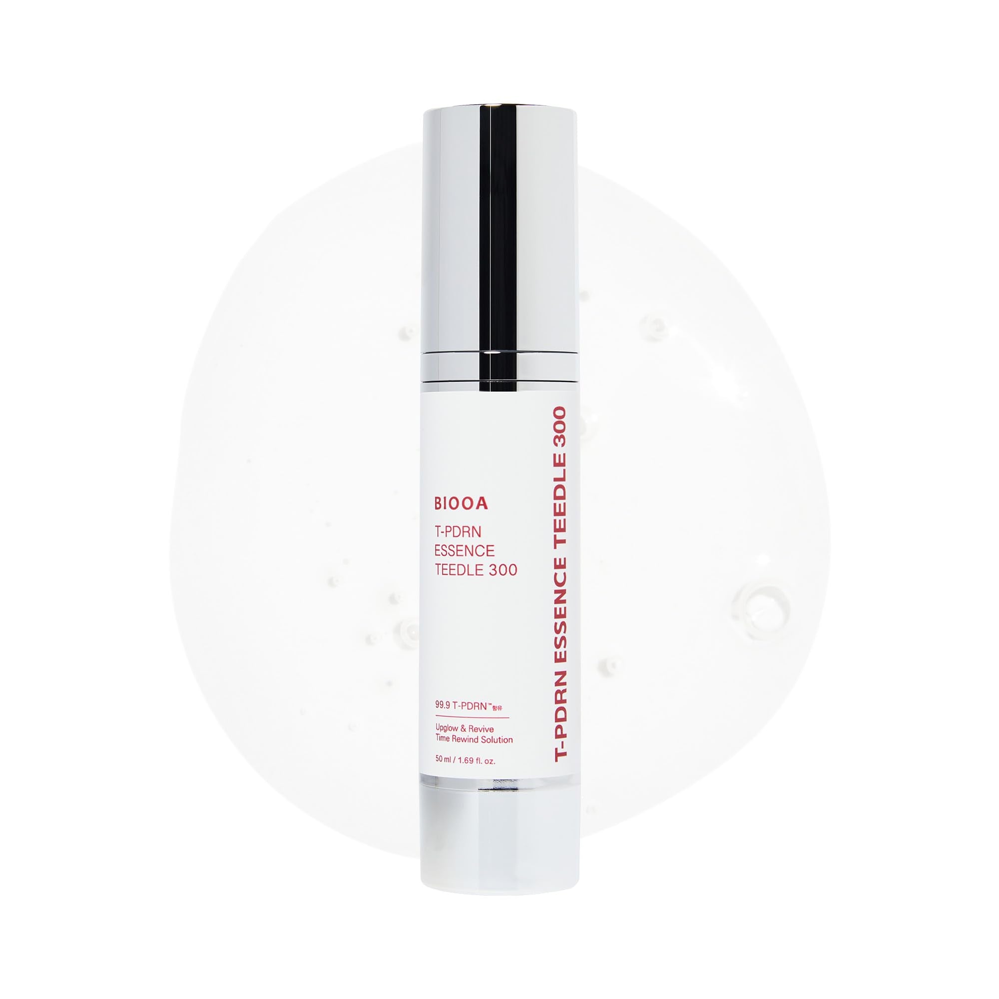 BIOOA PDRN Teedle Shot 300 bottle close-up for premium night care routine