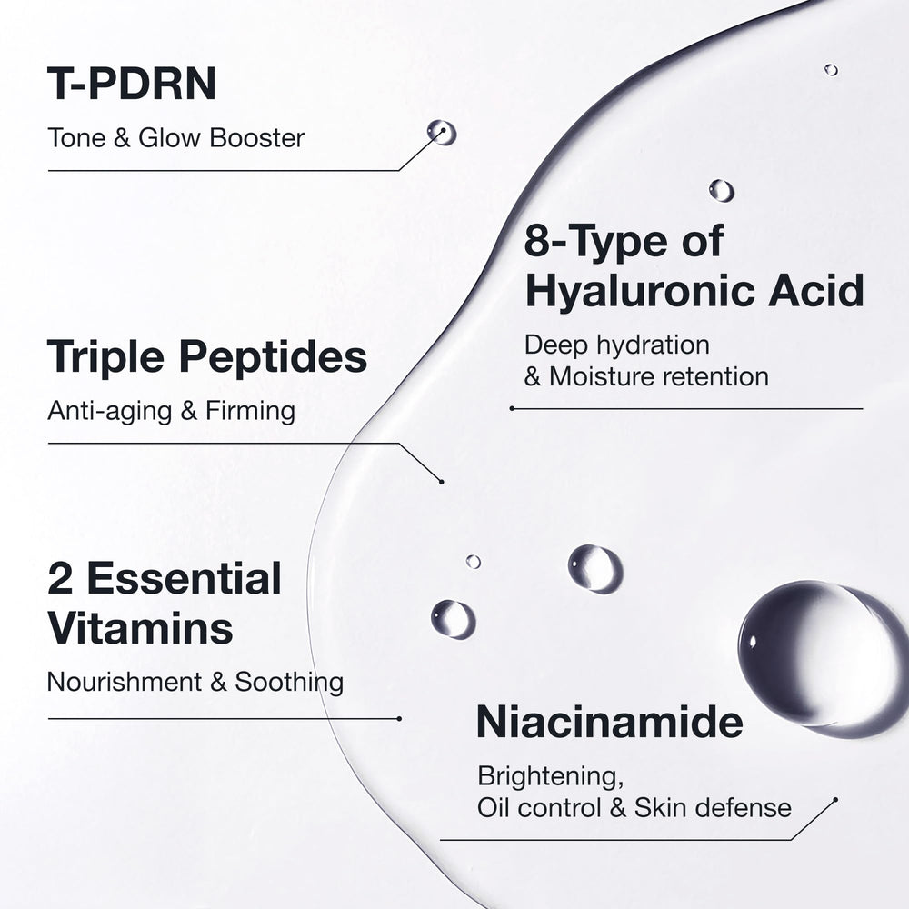 BIOOA PDRN Teedle Shot 300 night care routine setup for glow