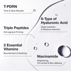 BIOOA PDRN Teedle Shot 300 night care routine setup for glow
