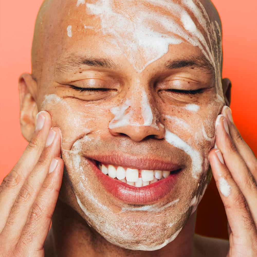 Tingly-smooth feel after rinsing with Biore Charcoal Cleanser.