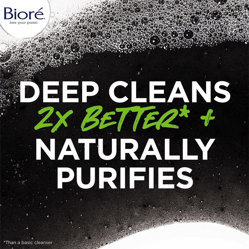 Biore Face Wash draws out impurities, leaving pores refreshed.