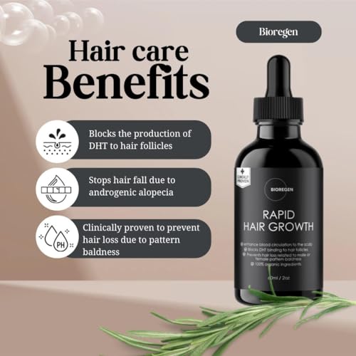 Bioregen Co Rapid Hair Growth Oil dropper for easy daily application on the scalp.