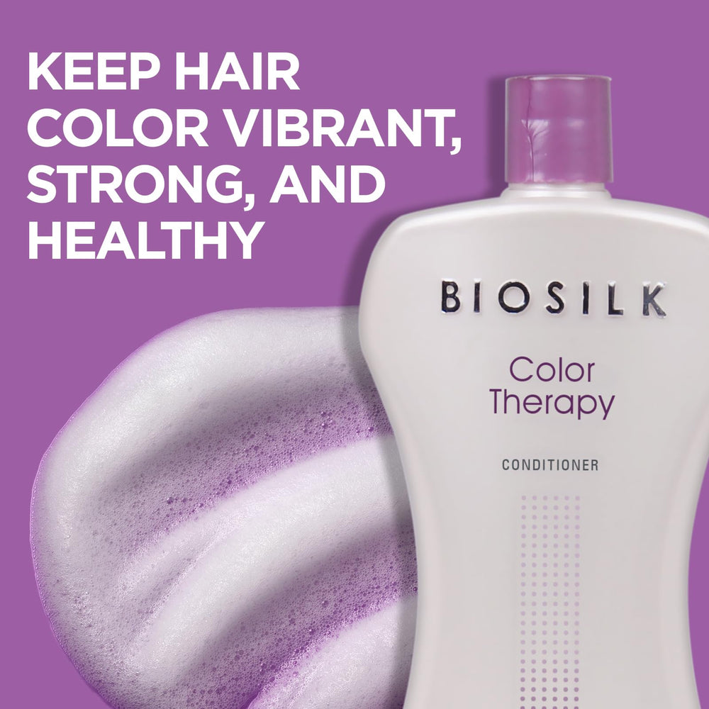 BioSilk Color Therapy Rooibos Bamboo ingredients graphic highlights nourishment.