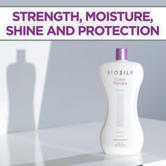 BioSilk Color Therapy Shampoo pour-action, smooth lather without color stripping.