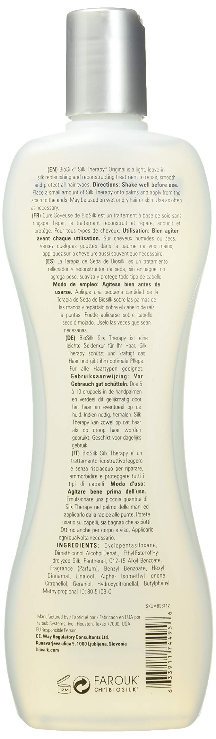 BioSilk Silk Therapy Original serum application shows smooth, weightless care.