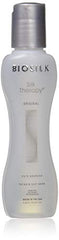 BioSilk Silk Therapy packaging detail presents two bottles and cap design.