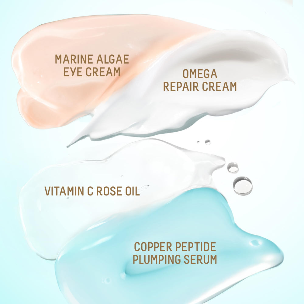 BIOSSANCE Vanity scene with products ready for daily routine.