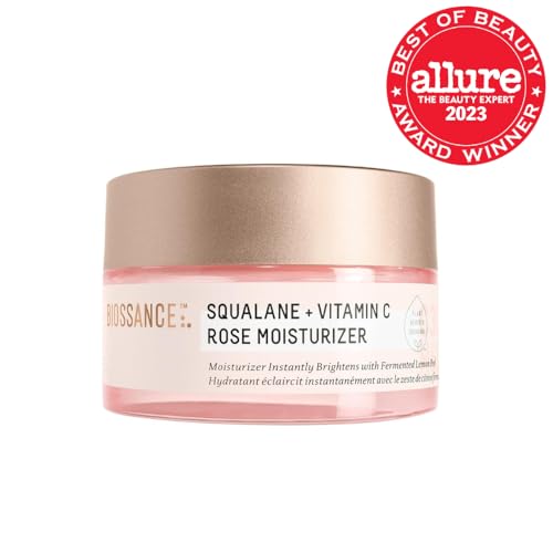 BIOSSANCE rose moisturizer texture close-up showing silky finish