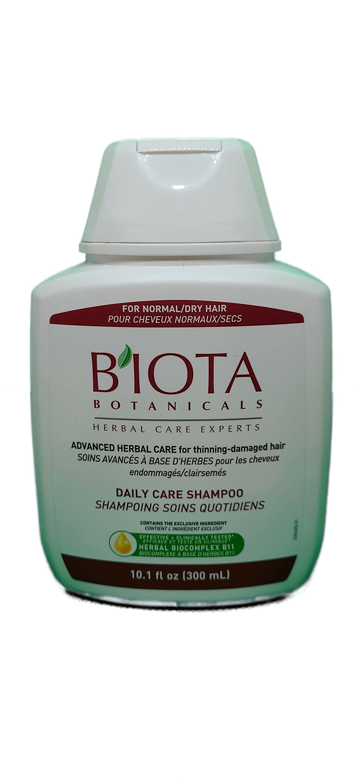 Biota Daily Care Shampoo bottle front view for normal and dry thinning hair