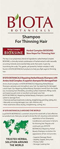Biota Proactive Repairing Shampoo foamy lather shows gentle cleansing.