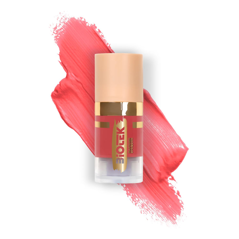 Biotek Daiquiri lip pigment bottle shows stable coral color for PMU