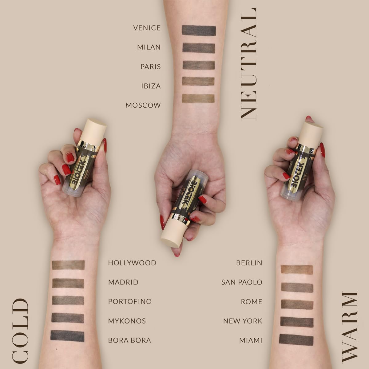 Biotek Paris brow pigment made in Italy with high quality materials