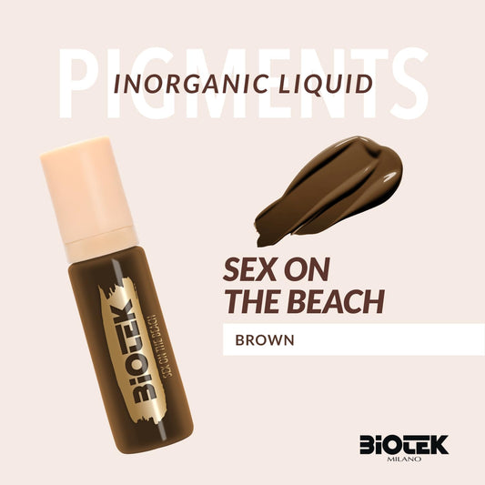 Biotek Sex on the Beach brow pigment swatches show a neutral undertone for versatile results.