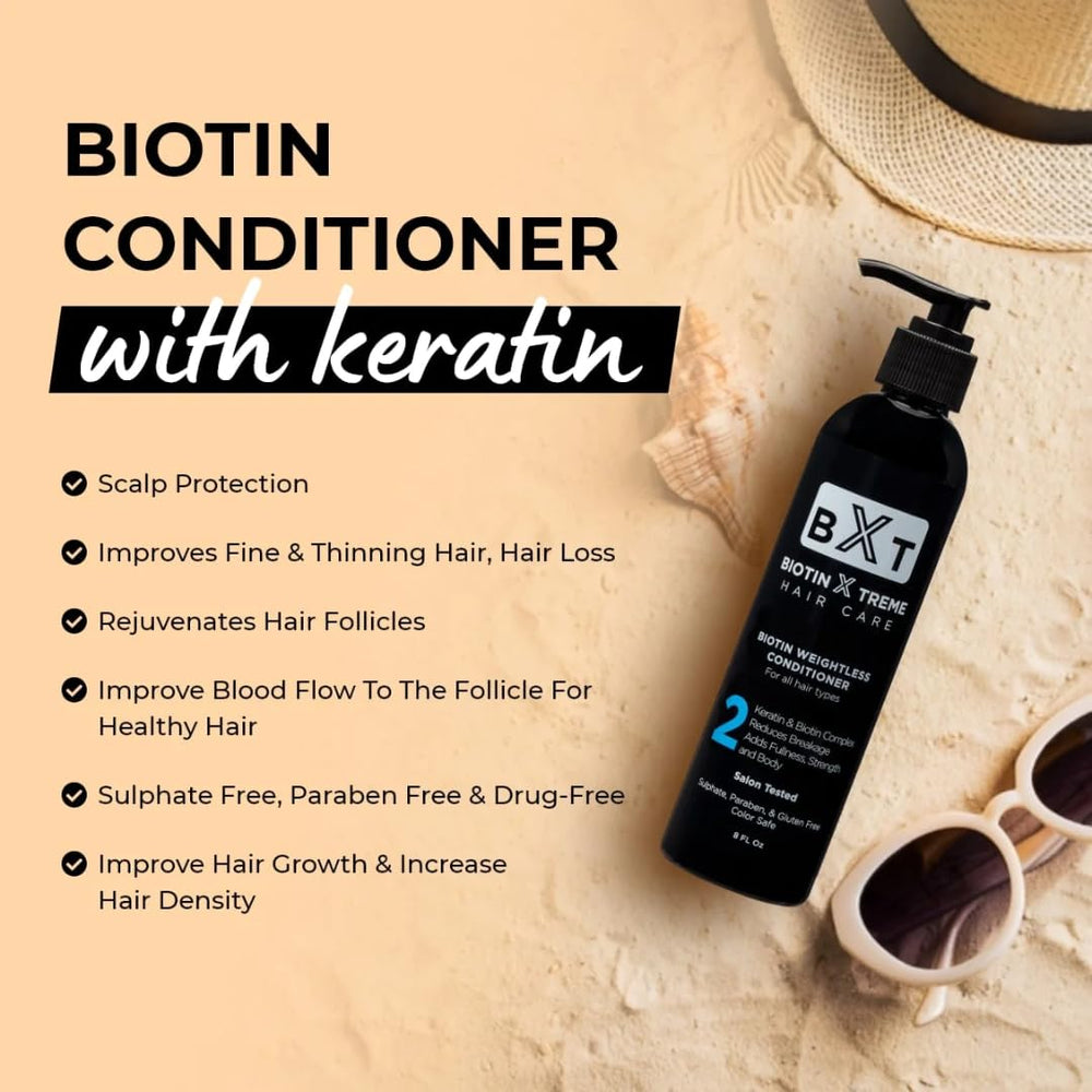 Biotin X Treme bottle label reads color-safe and sulfate-free