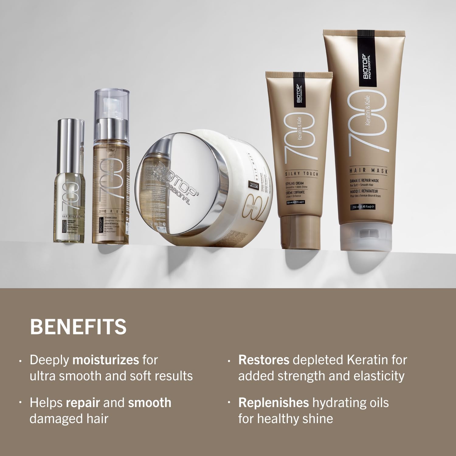 Biotop Professional packaging emphasizes paraben-free and cruelty-free labeling.