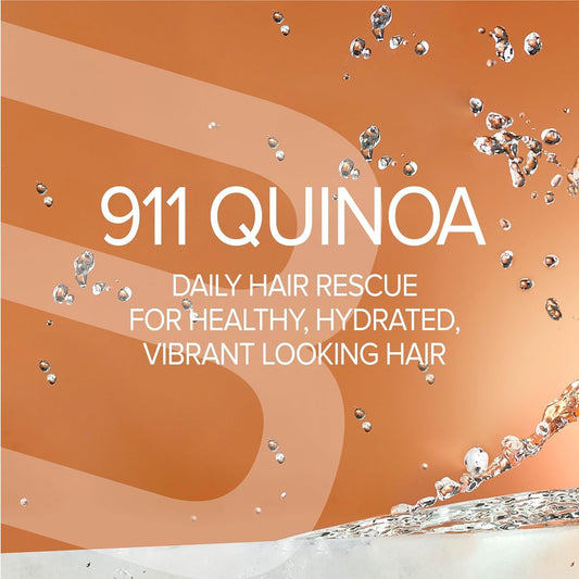 Quinoa grains represent the protein-rich formula of Biotop Professional shampoo