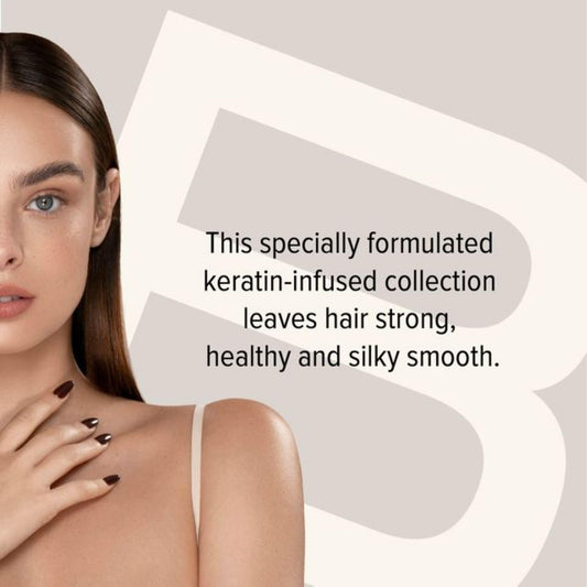 Biotop Professional keratin hair mask jar delivering intense moisture for dry, manageable hair