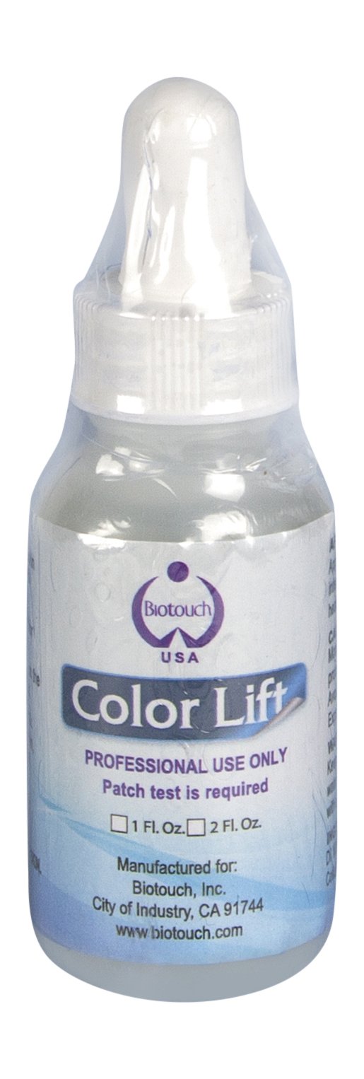 Biotouch COLOR LIFT bottle remover for eyebrow pigment correction and cosmetic tattoo touch-ups.