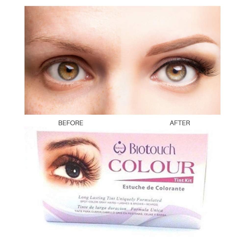 Biotouch Eye Lash Colour Tint Kit Black tools included for precise, comfortable tinting.