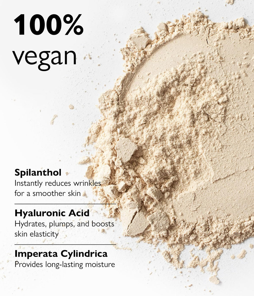 Biotulin Hydrolon powder on skin with water droplets to highlight hydration.