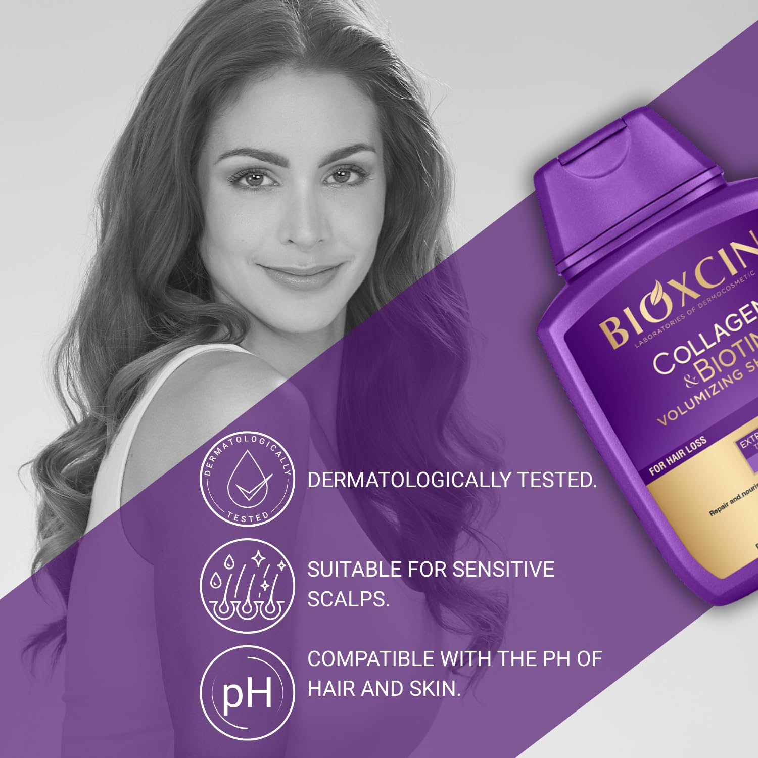 BIOXCIN ingredients panel highlights BioComplex B11 and plant extracts