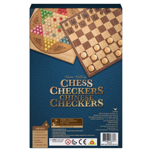 Birsppy Game Gallery checkers set on a classic board, perfect for game night