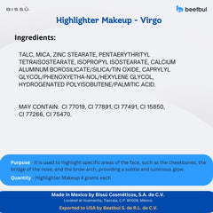 Bissú Powder Highlighter easy application for smooth blending.