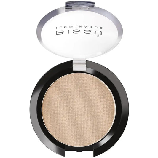 Bissú Powder Highlighter shows radiant finish on the cheekbones for luminous skin.