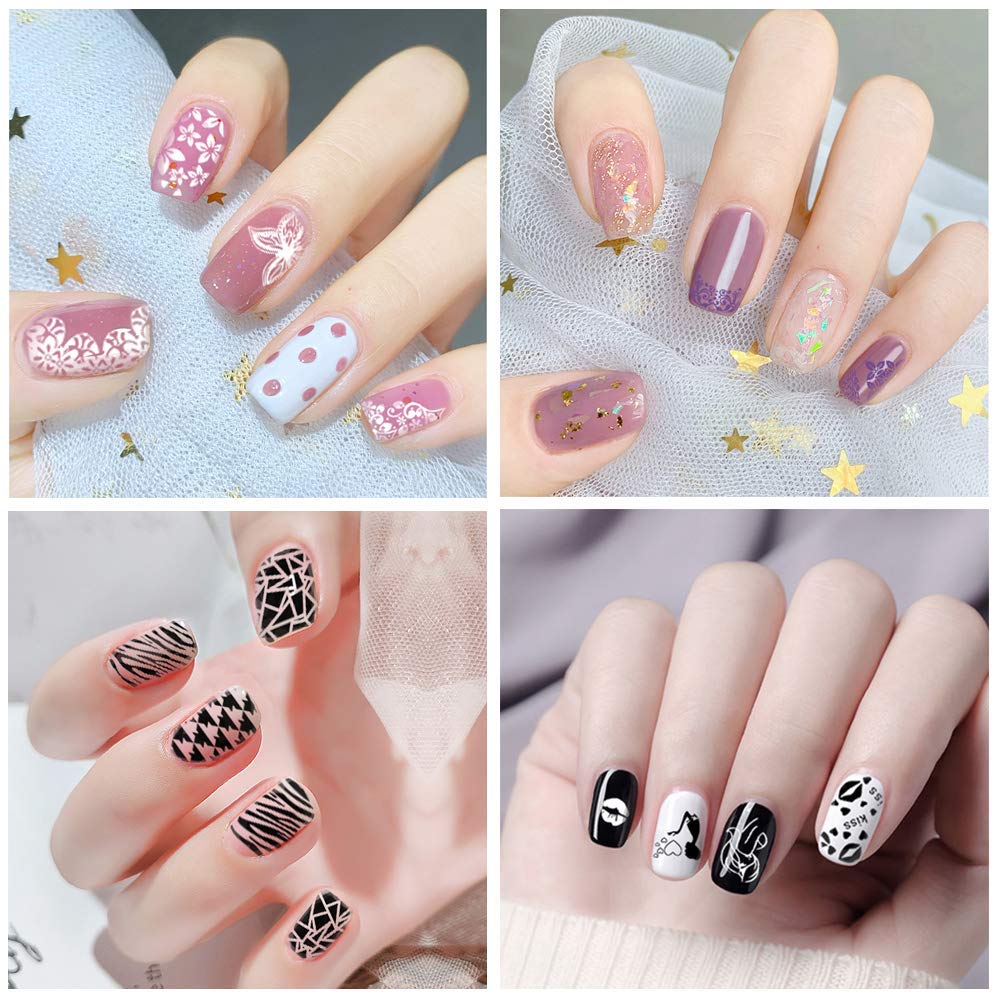 Biutee flower pattern plate for elegant manicure details.