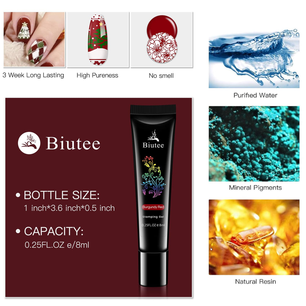 Biutee gift-box packaging highlights a premium nail art gift option.