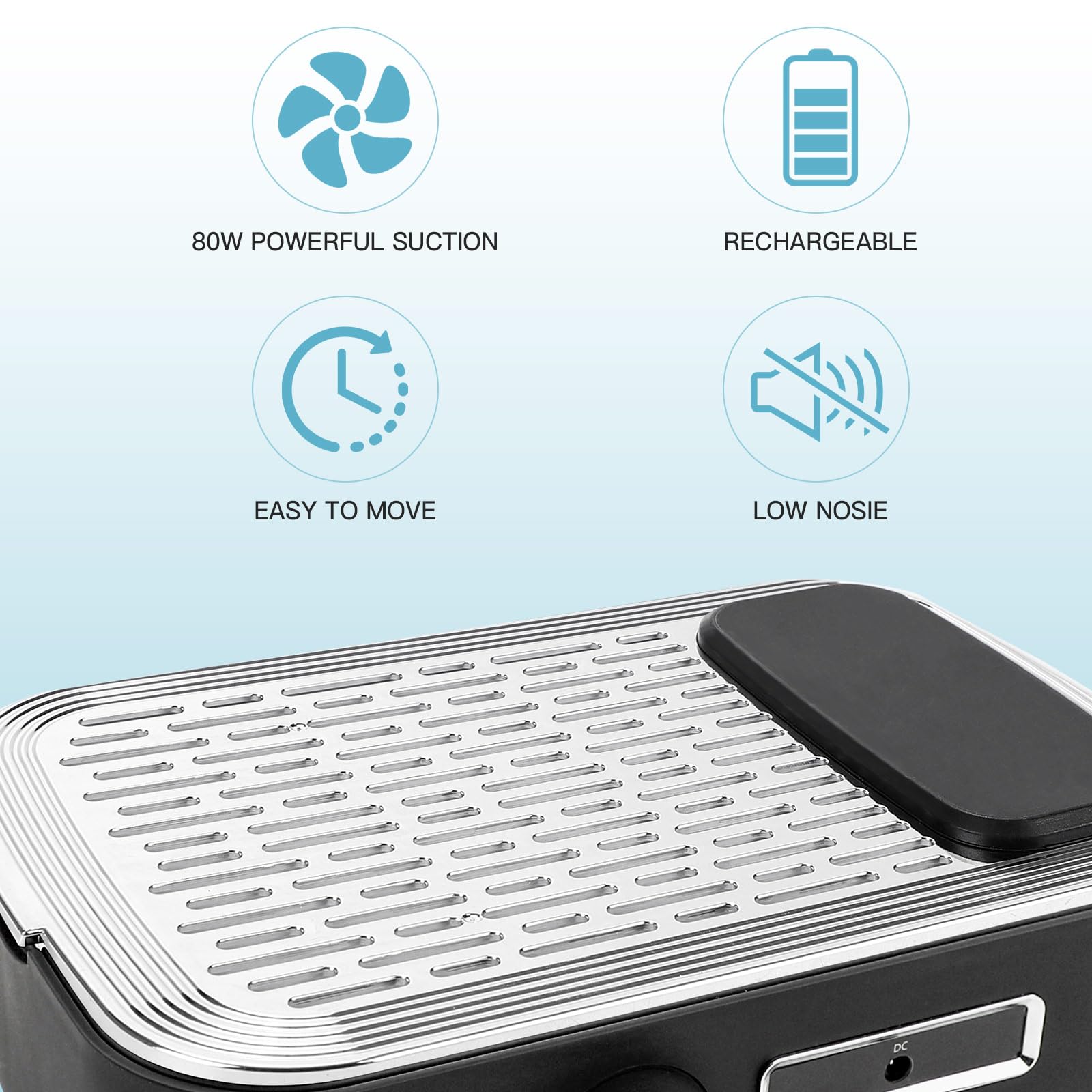 Biutee Nail Dust Collector in a compact design for tidy salons and home use.