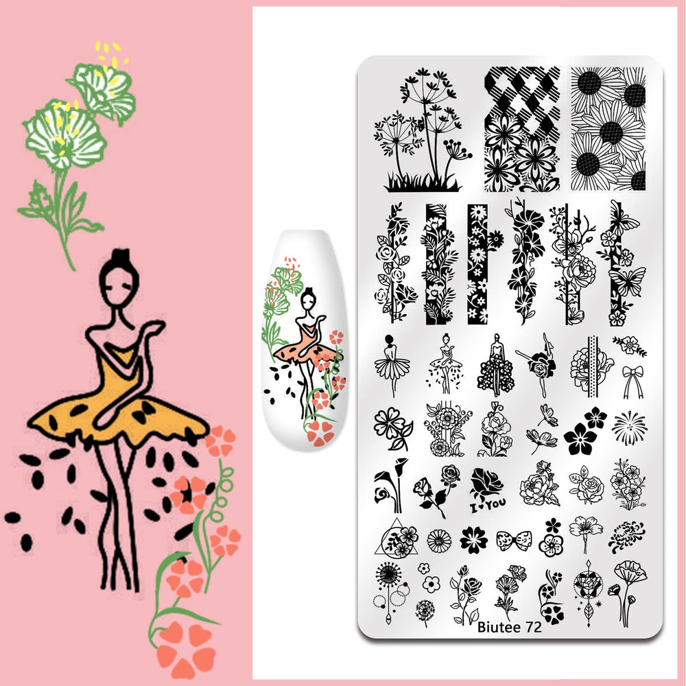 Biutee nail stamper with transparent head and replaceable tip.