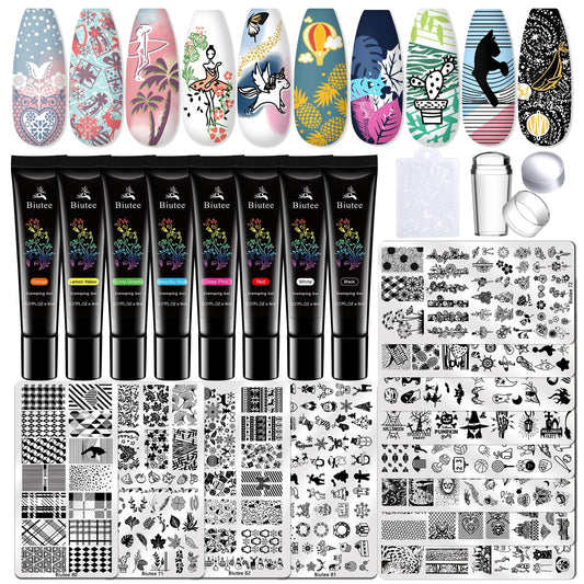 Biutee Nail Stamper Kit box view for home nail art