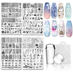Biutee nail stamping plates with galaxy pattern for intricate DIY nail art